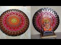 Lippan art //Ganpati Background Decoration // Mud & Mirror Art// Cone Art//