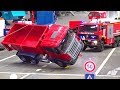 RC RESCUE MISSION! RC TRUCK CRASH! RC FIRE FIGHTERS IN ACTION! MODEL FRIE TRUCKS!