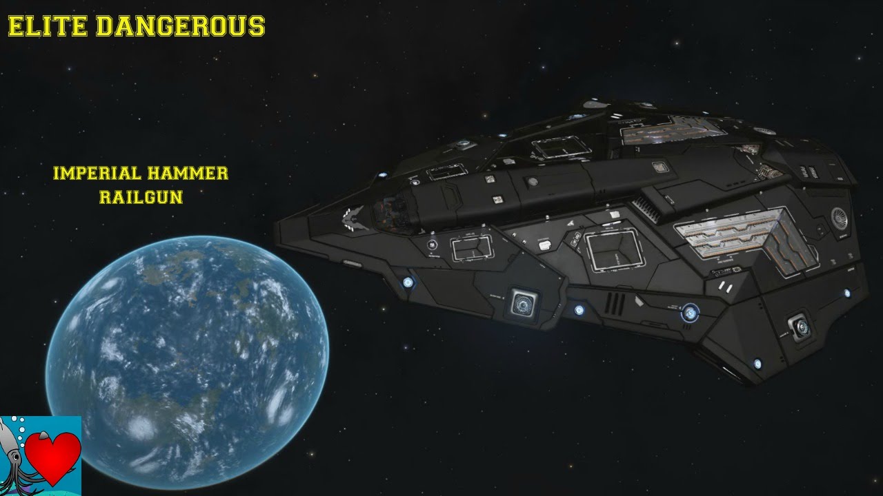 Elite Dangerous Imperial Hammer Railgun Review YouTube