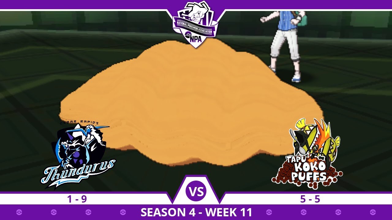 Cedar Rapids Thundurus vs Tapu Koko Puffs NPA Season 4 Week 11