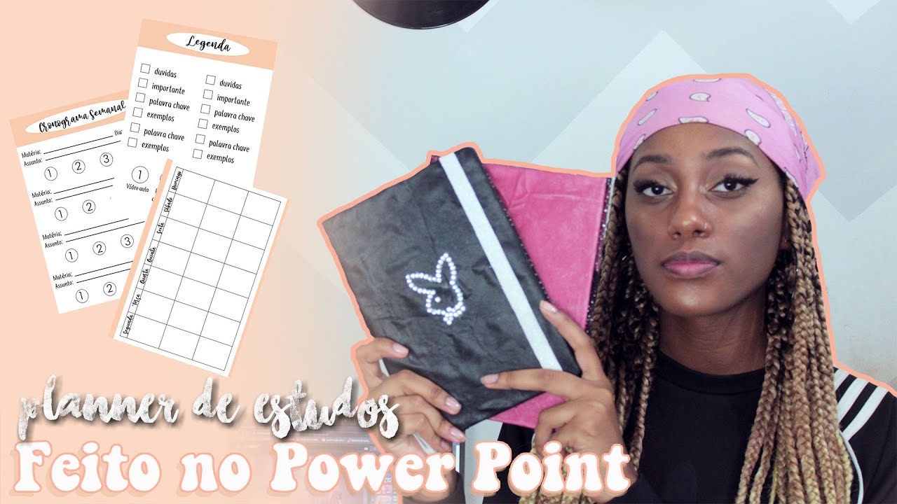 COMO FAZER PLANNER DE ESTUDOS DO POWER POINT?! | By Mandy