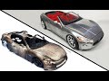 Restoration Burned Maserati GranTurismo Model Car