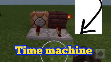 My 1st video - Minecraft - How to make a time machine using command blocks