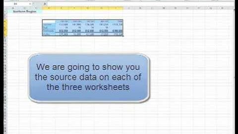 MS Excel 2010: Data consolidation