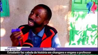 Estudante faz cabula de história em changana e engana o professor