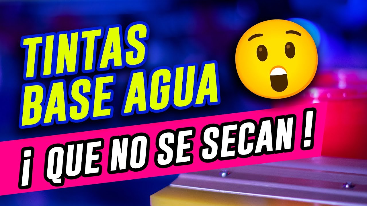 💥 Nuevas Tintas Serigrafía Base Agua de Alto Rendimiento 💧 YouTube