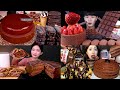 ASMR MUKBANG EATING CHOCOLATE CAKE ICE CREAM NUTELLA DESSERT CREPE CAKE EATING SOUNDS EATING VIDEOS