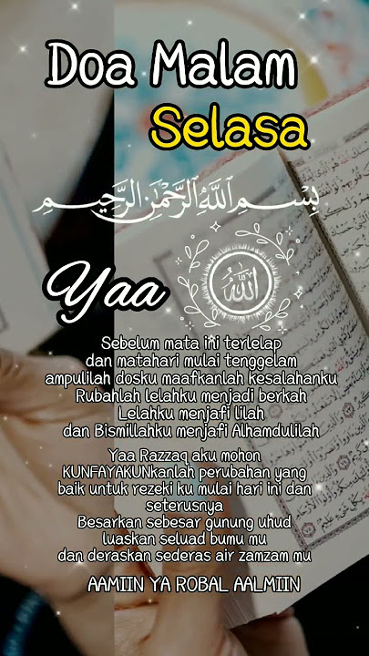 Doa malam selasa kliwon #shorts #akuweshijrah