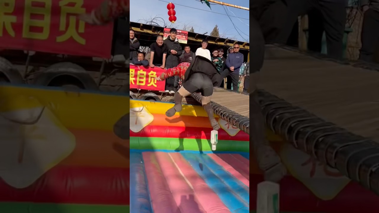 Swinging Bridge Game FAILS: Try Not to Laugh Challenge! 😂 