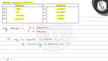 Match the column I with column II. \begin{tabular}{|l|l|l|l|} \hline \multicolumn{2}{|c|}{ Colum...