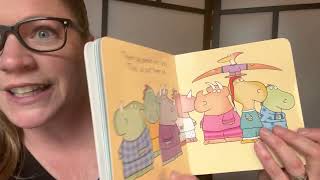 Miss Line reads Dinosnores by Sandra Boynton
