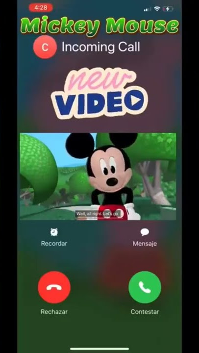 Mickey mouse calling