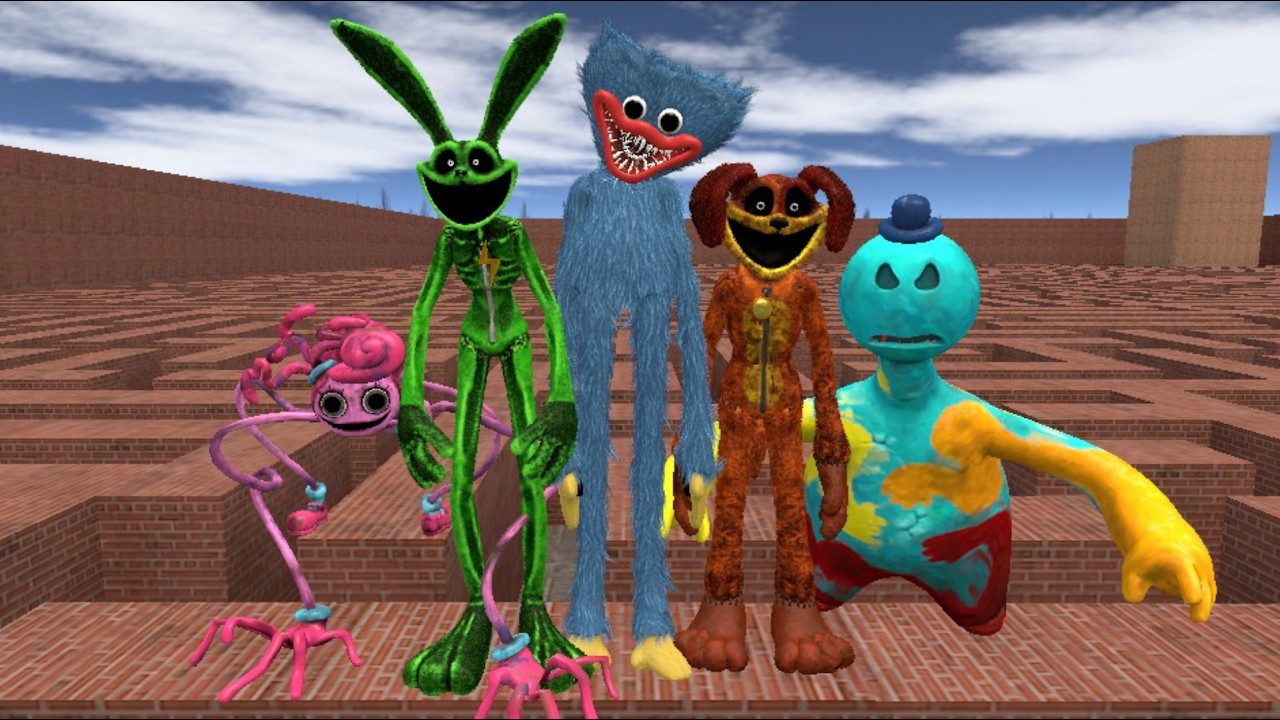 Surviving Poppy Playtime Monsters in the Maze… | Garry’s Mod - YouTube