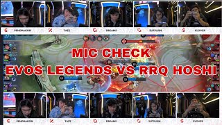 MIC CHECK BAYI MACAN EVOS LEGENDS BUNGKAM ALIEN-ALIEN RRQ HOSHI