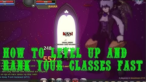 =AQW= How to Level up And Rank your Classes Fast Non-Member (Level 99 Monsters) 2017