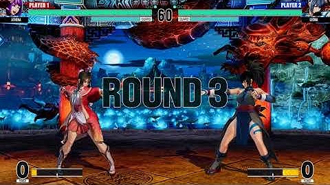 Athena (as Oichi) vs Leona (as Shiki) | KOFXV mods | CPU vs CPU