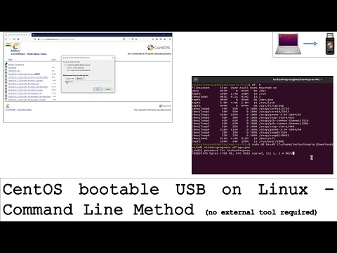 CentOS USB on Linux | Command line method