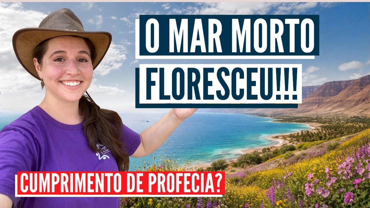 O DESERTO E A TERRA ÁRIDA SE REGOZIJARÃO (Is 35 1) – Terras desérticas ao redor do Mar Morto florescem – Profecia se cumprindo!