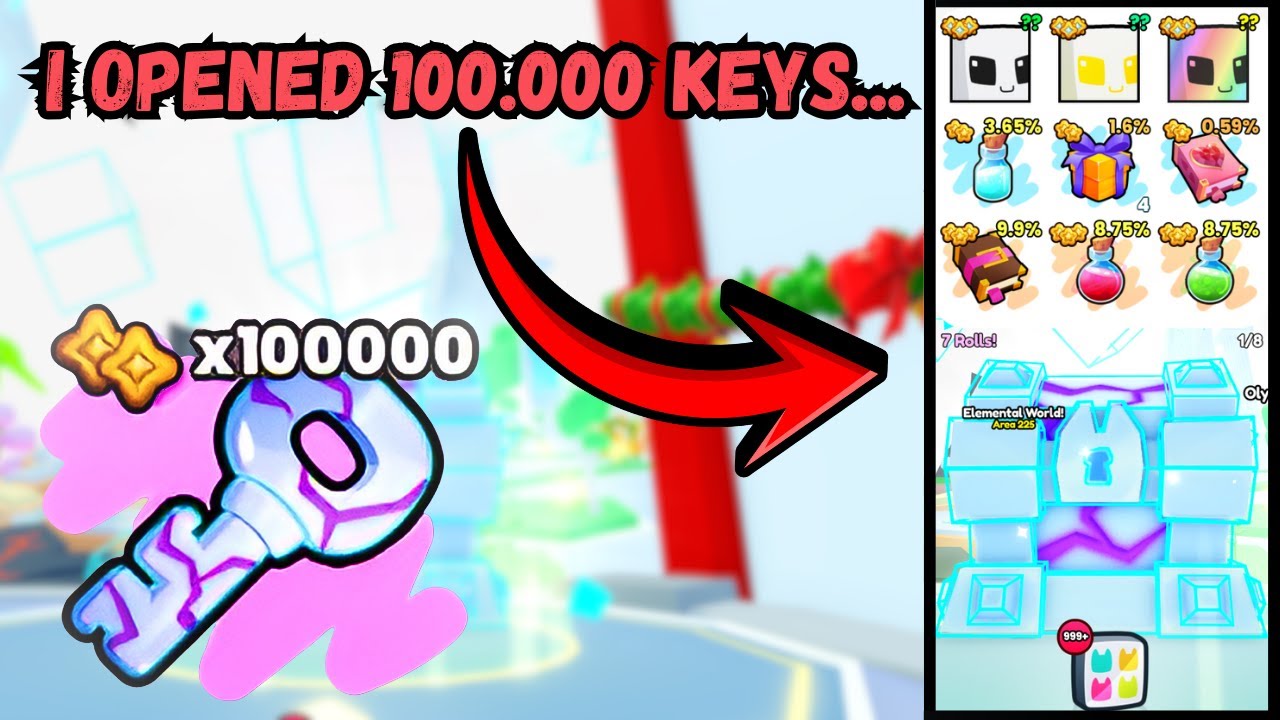 I Opened 100.000 Void Keys on Pet Simulator 99!