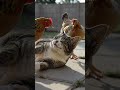 Cat Just Wants To Sleep… But Chickens Have Other Plans 😿🐔 #catjustwantstosleep #shortsfeed