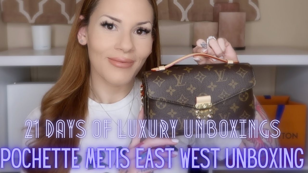 Unboxing! Louis Vuitton Pochette Metis East West:Weight, Size, Mod Shot. Pochette Felicie Comparison 