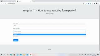 Angular 11 - how to use reactive form part4 ? Reset Form