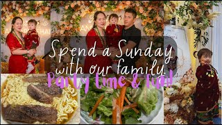 Sunday with us// Beef Noodles Recipe// Weaning Party // Nepali Family