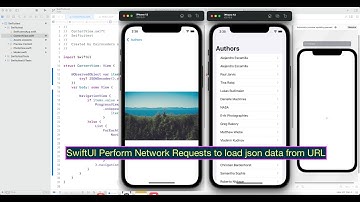 SwiftUI Perform Network Requests to load json data from URL