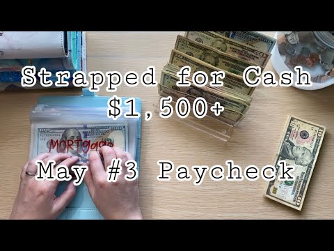 May #3 Paycheck || $1,500+ || Cash Stuffing || Bills, Sinking Funds ...