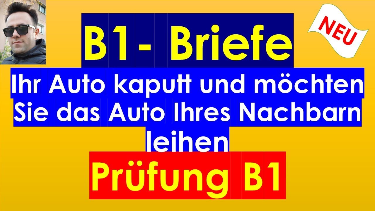 B1 Briefe / Telc DTZ Prüfung / Deutsch lernen /