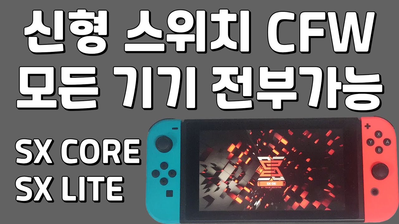 신형 스위치 배터리개선판 최신 커펌 NEW SWITCH CFW SX CORE