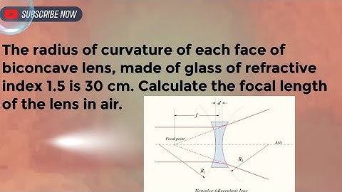 can you find focal length of biconcave lens ?? #cbseclass12 #jeemains#neet  #physics #viralvideo