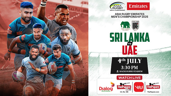 Sri Lanka vs UAE - Asia Rugby Men’s Championship 2025