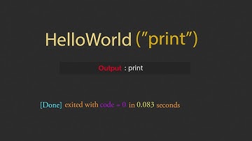 The FAMOUS HelloWorld("Print")