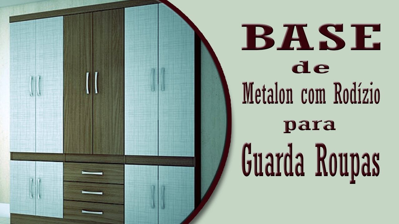 BASE de Metalon com Rodízio para Guarda Roupas - Suporte/Base para ...