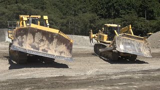 Komatsu bulldozer D375A and D155AX #bulldozer