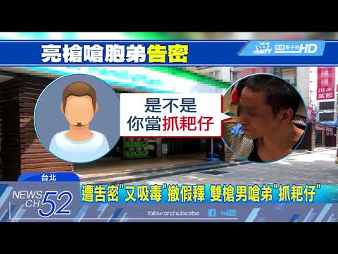 20180513中天新聞　懷疑告密！　學特務雙槍藏腰腿　亮槍嗆胞弟