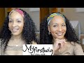 THE PERFECT WIG FOR WOMAN OVER FIFTY ‼️ HEADBAND WIG | FT MyFirstWig ‼️  MyFirstWig HEADBAND REVIEW