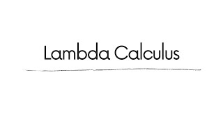 Lambda calculus. (Hindi & english)