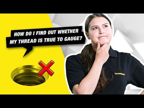 How do I find out whether my thread is true to gauge? - video from Gühring