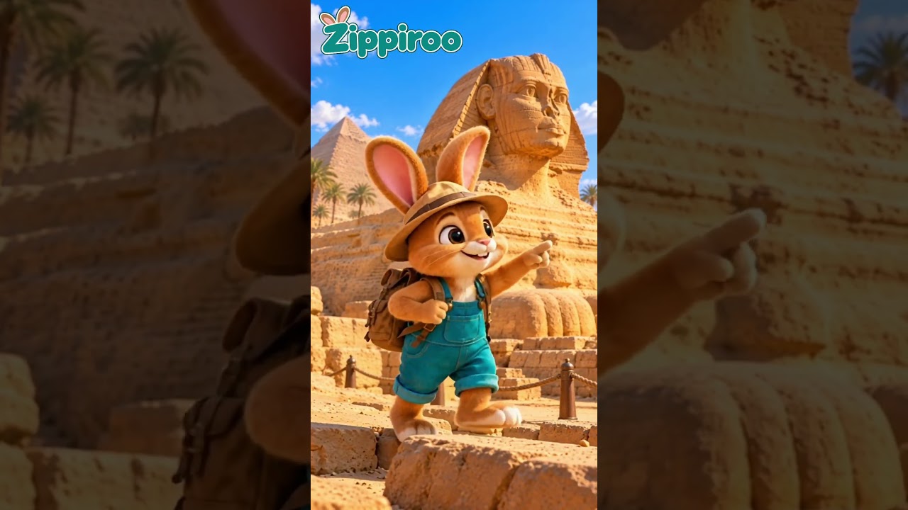 Who Built Egypt’s GIANT Pyramids? 🐪🇪🇬 | Zippiroo #shorts #children #cartoon #kidsshorts
