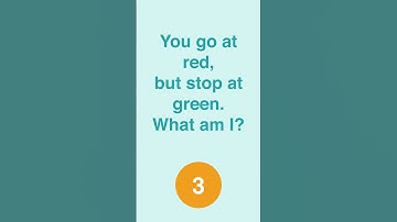 Trivia Quiz: You go at red, but stop at green. What am I? | #riddles