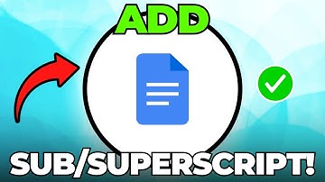 How to Add Subscript and Superscript in Google Docs