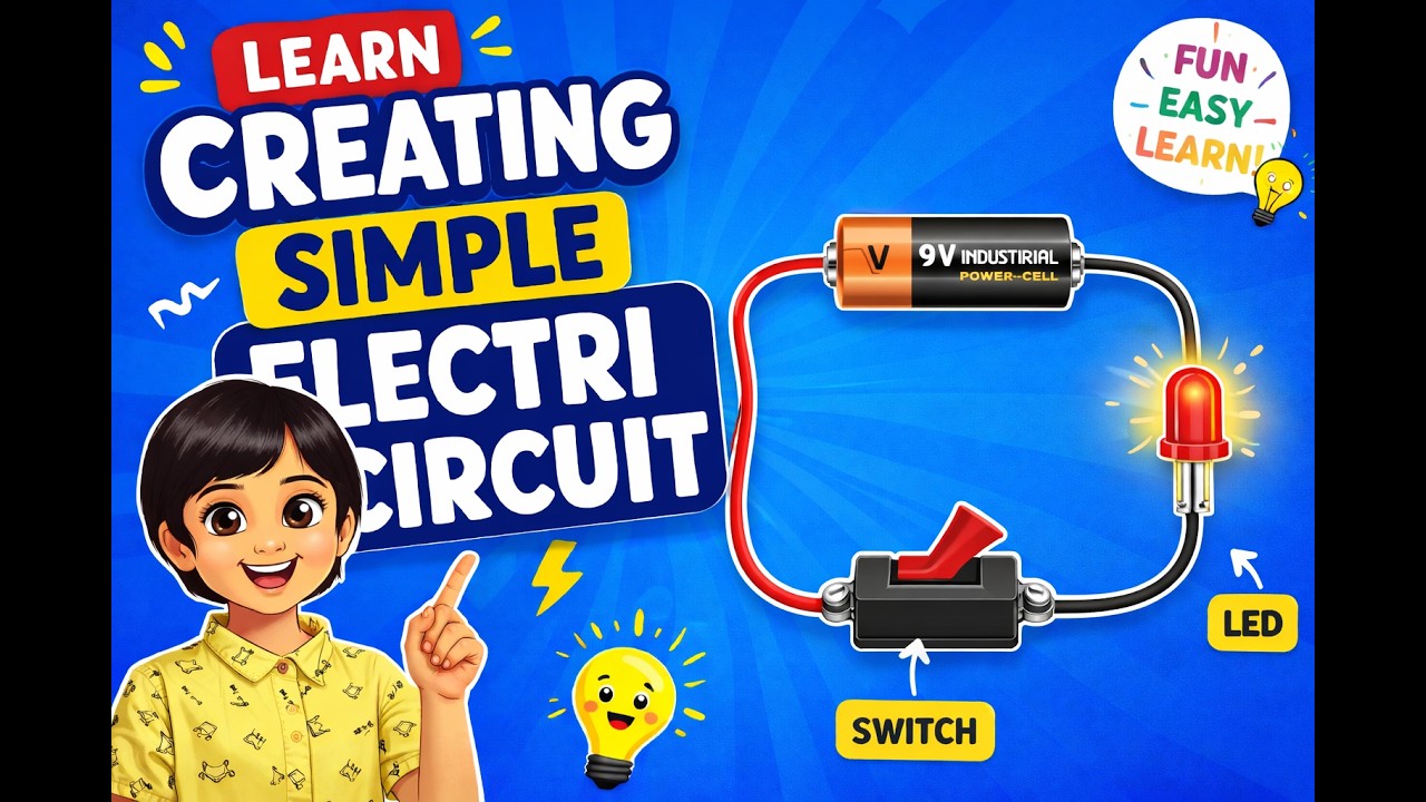 Make a Closed Electric Circuit | Easy Science Experiment for kids # ...