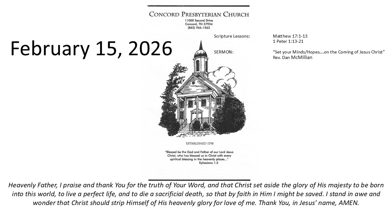 CPC Sermon February 15, 2026