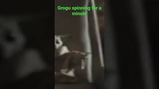 Grogu spinning for a minute