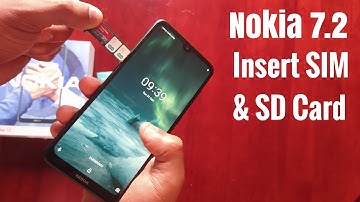 Nokia 7.2 insert Sim Card & Micro SD Card  (Duel Sim Version)