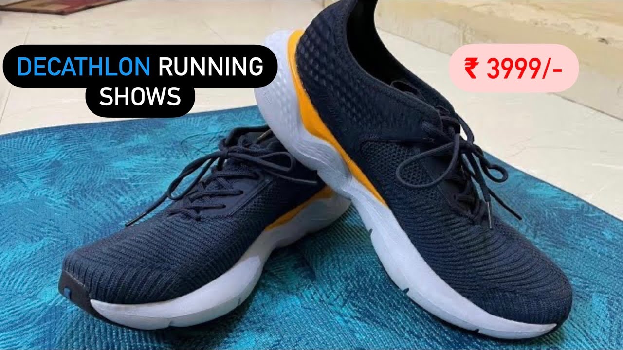 Oceano difícil De trato fácil Decathlon KALENJI Men's Running Shoes JogFlow500K.1 - Navy/Yellow #decathlon  #bestshoes #running - YouTube