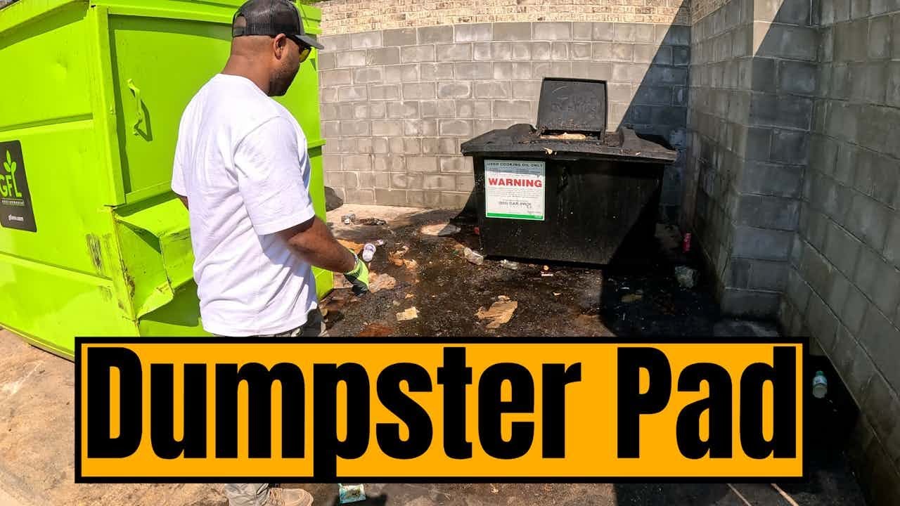 How To Pressure Wash A Dumpster Pad