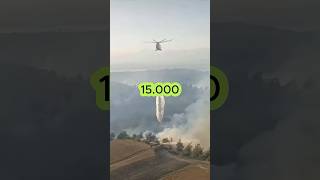 Dünyanın En Büyük Yangın Söndürme Helikopterinin Taşıyabildiği Su Miktarı Resimi